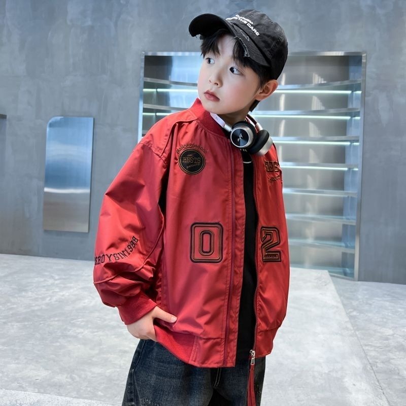 Embroidery Design Free - 2025 New Boys Baseball Jacket Spring