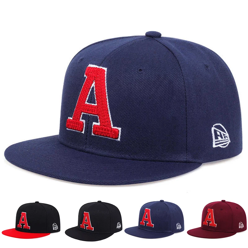 Embroidery Font - Unisex A Letter Embroidery Hip-hop Hats