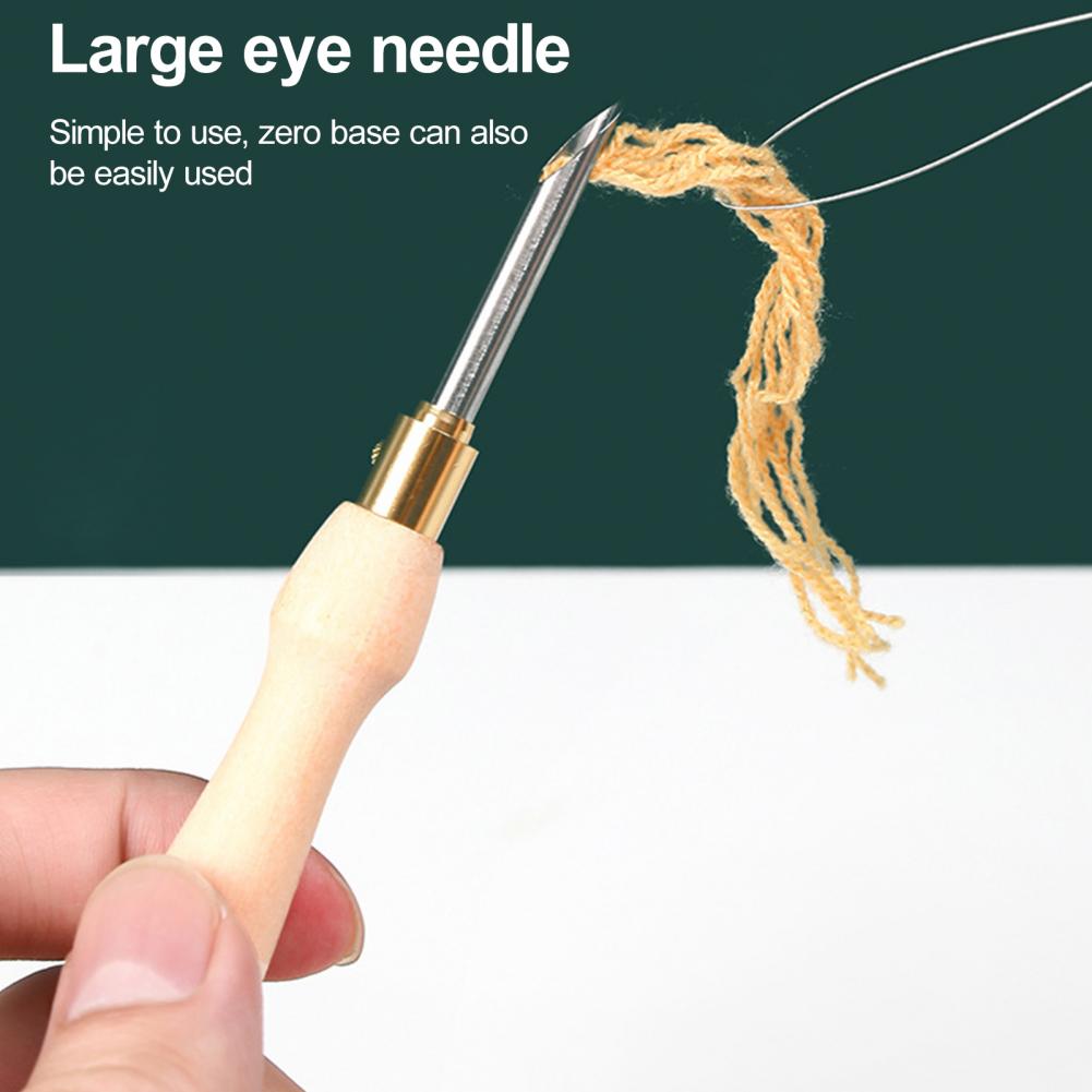 Embroidery Needles - Embroidery Needle Wooden Handle Knitting Needle