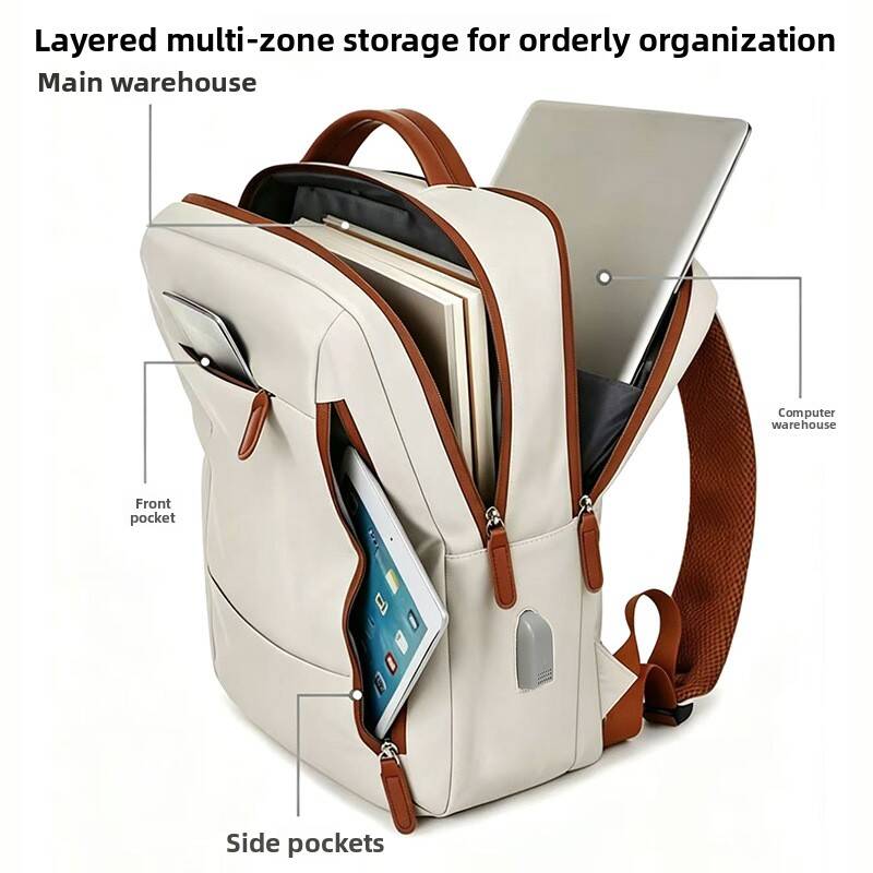 Embroidery Simple - Backpack Unisex New Simple Business Computer