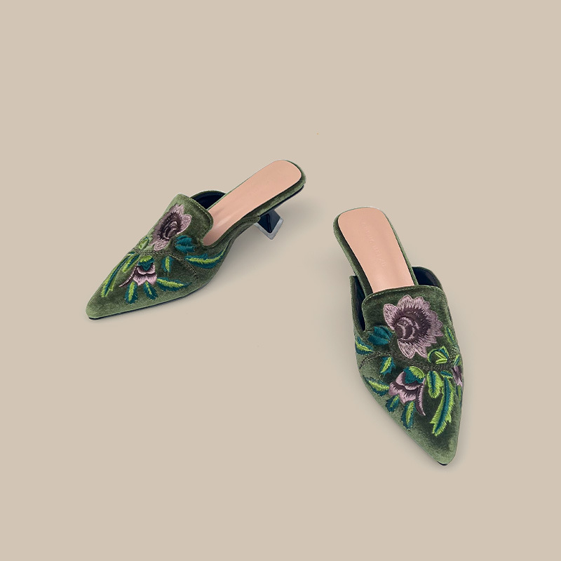 Embroidery Velour Women Shoes  - Embroidery Design Free review and price