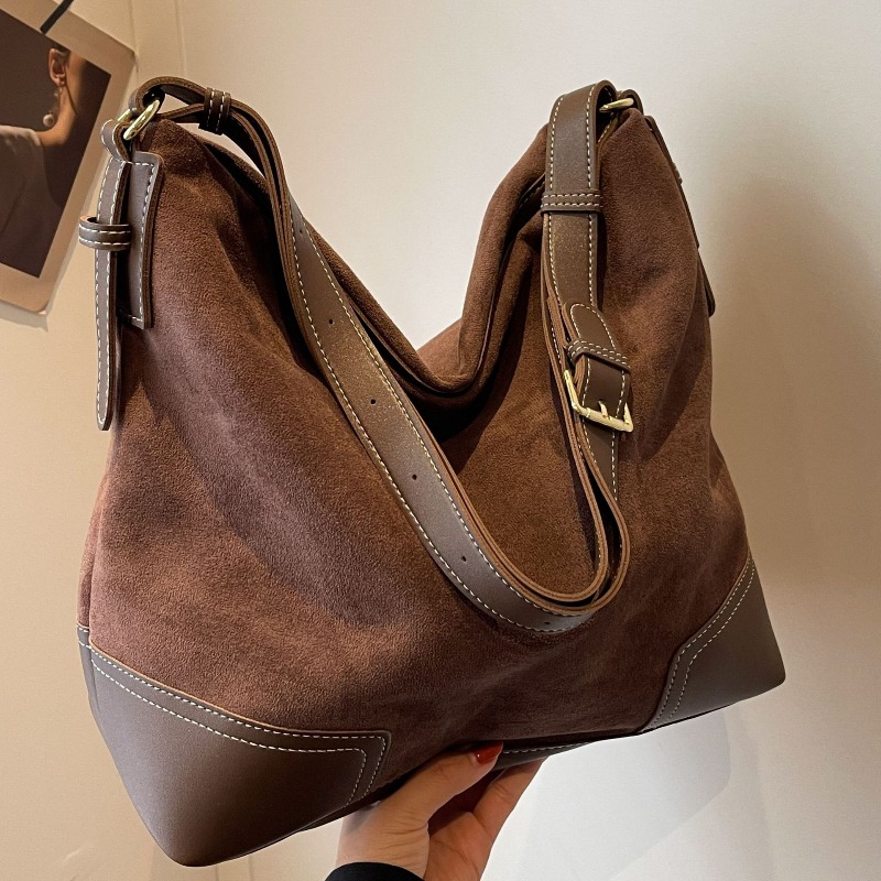 Suede Trendy Versatile Tote Ba - Embroidery Ideas review and price