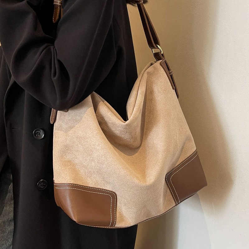 Suede Trendy Versatile Tote Ba - Embroidery Ideas review and price