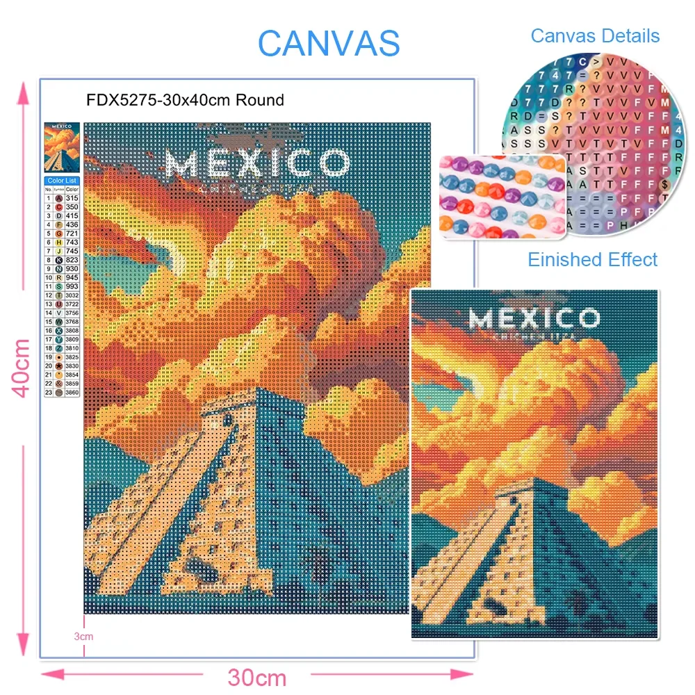 1pc frameless Diamond Painting - Embroidery Ideas review and price