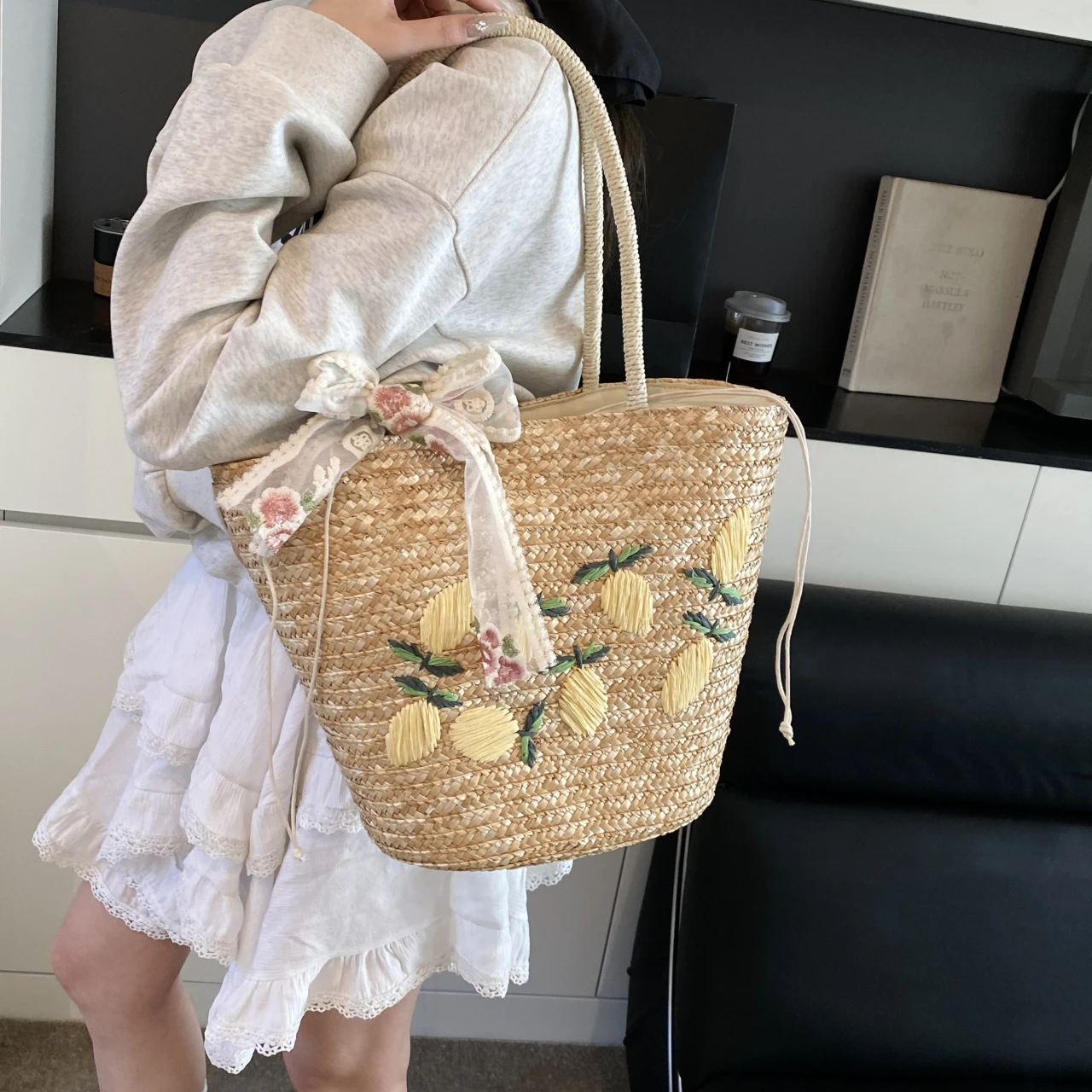 Large Capacity Beach Shoulder  - Embroidery Ideas review and price