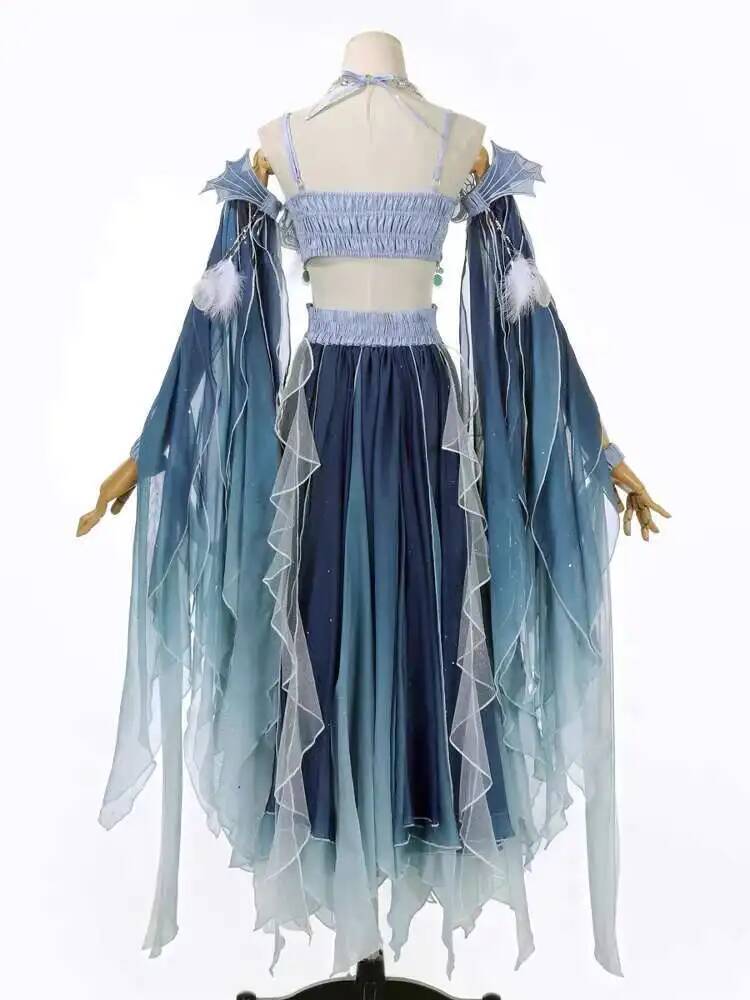 Exotic Blue Dress Heavy Embroi - Embroidery Dress review and price