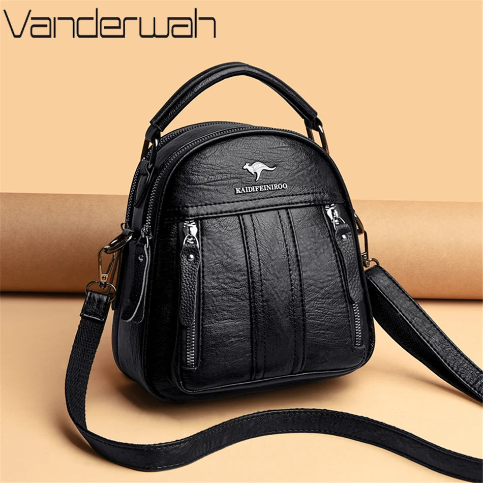 4 In 1 Leather Backpacks Multi - Embroidery Font review and price