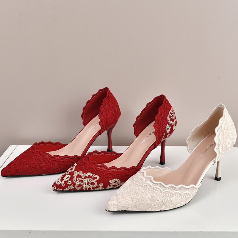 Luxury Red White Lace Embroide - Embroidery Design Free review and price