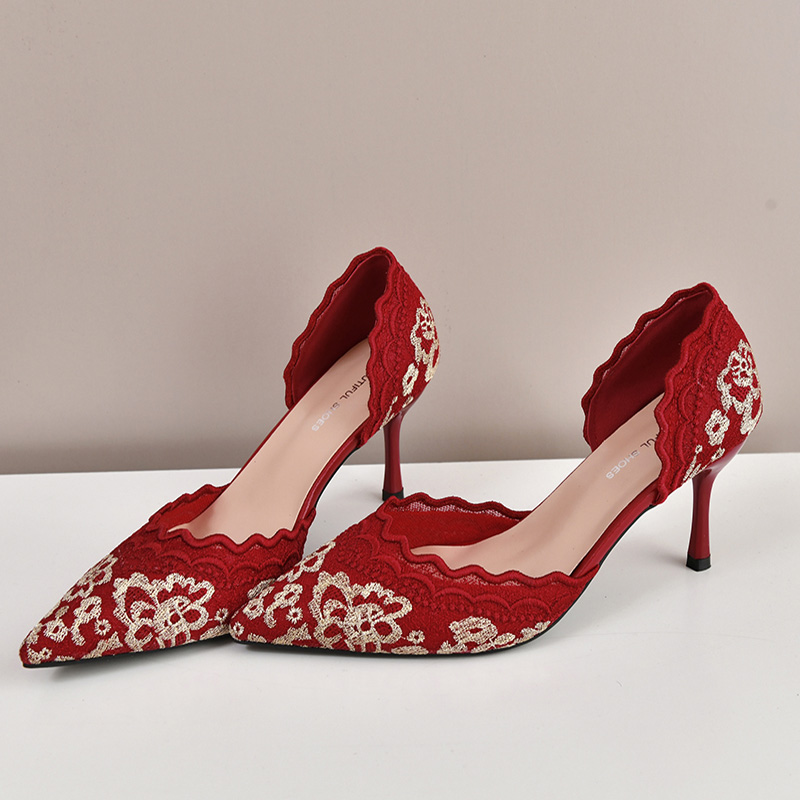 Luxury Red White Lace Embroide - Embroidery Design Free review and price