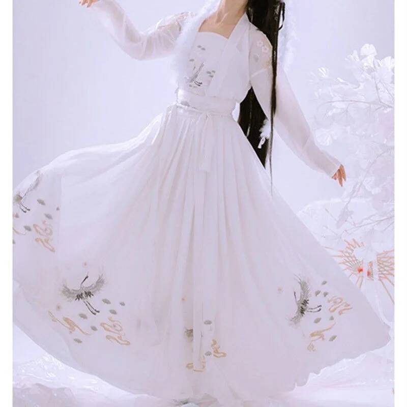 Chinese Ancient Hanfu Women's  - Embroidery Dress review and price