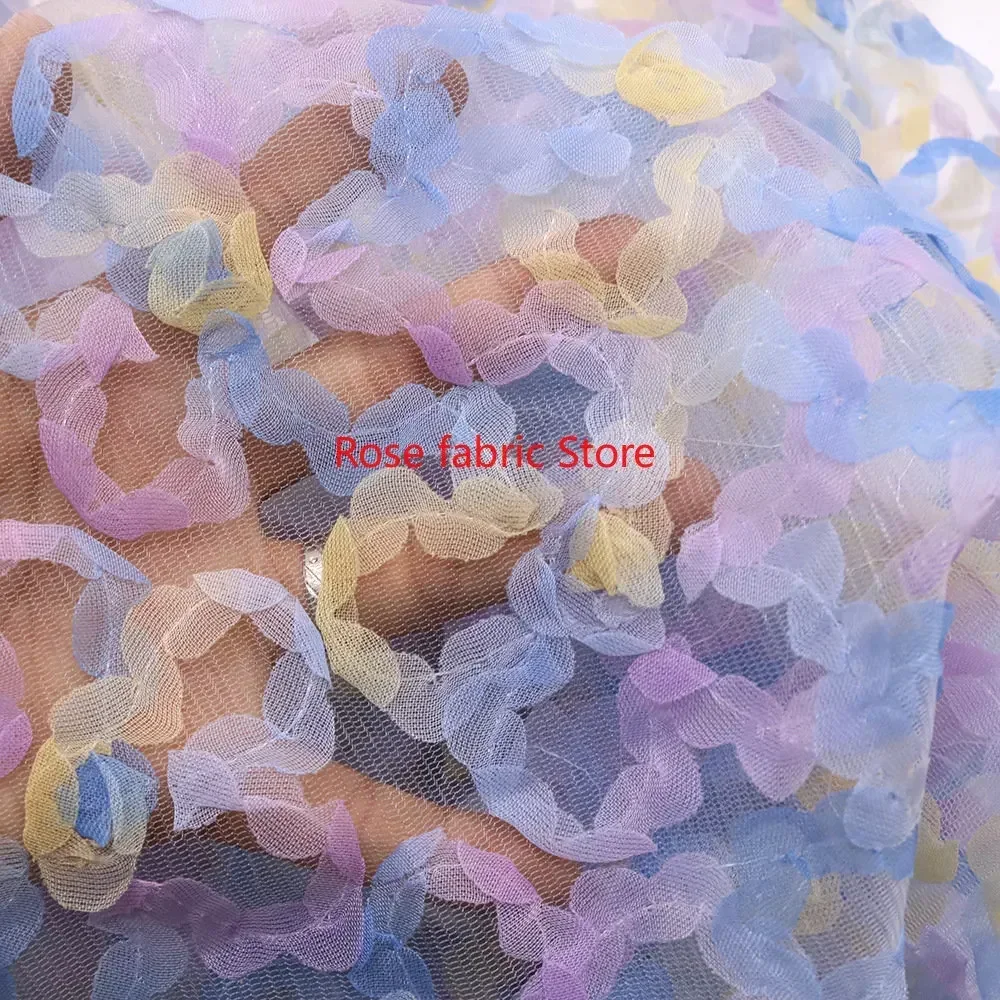 Gradient chiffon rose crochet  - Embroidery Roses review and price