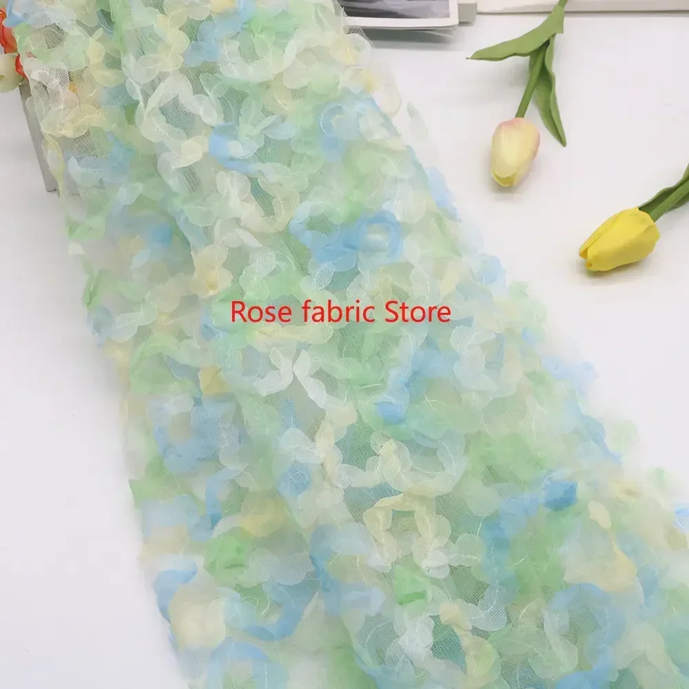 Gradient chiffon rose crochet  - Embroidery Roses review and price