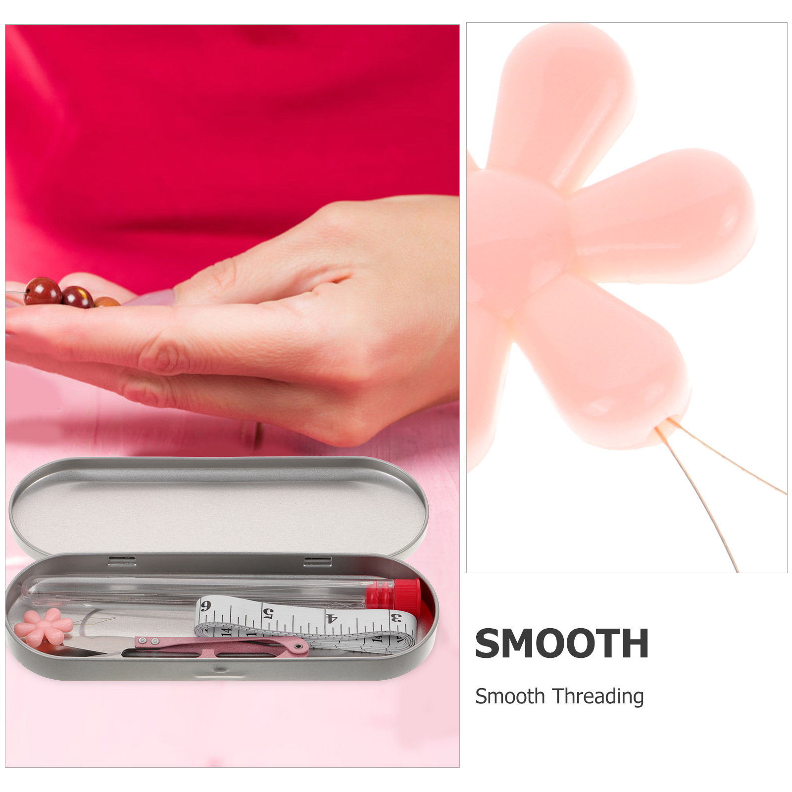 1Set Beading Needle Threader K - Embroidery Needles review and price