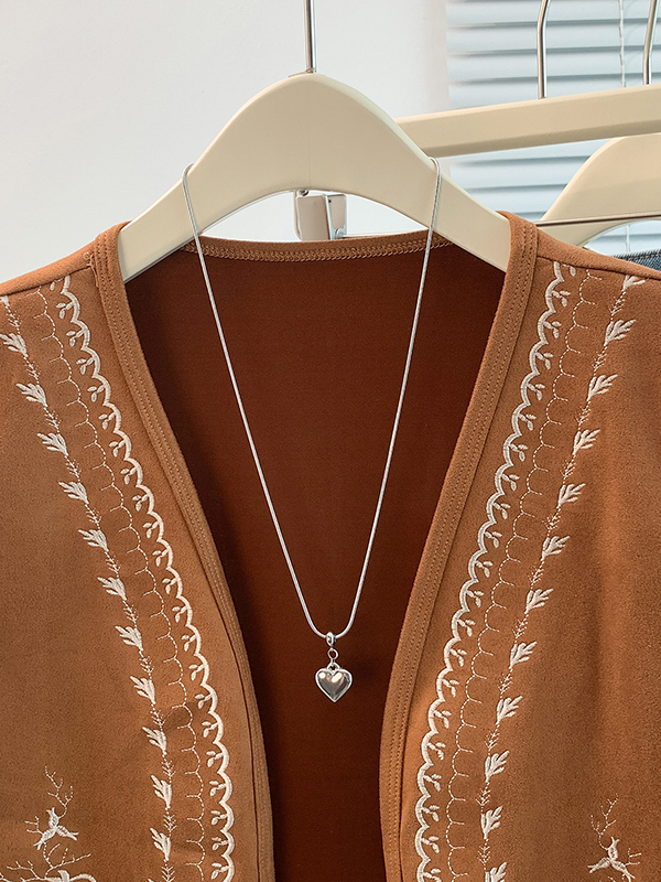 Retro Heavy Embroidery Fringe  - Embroidery Cardigan review and price