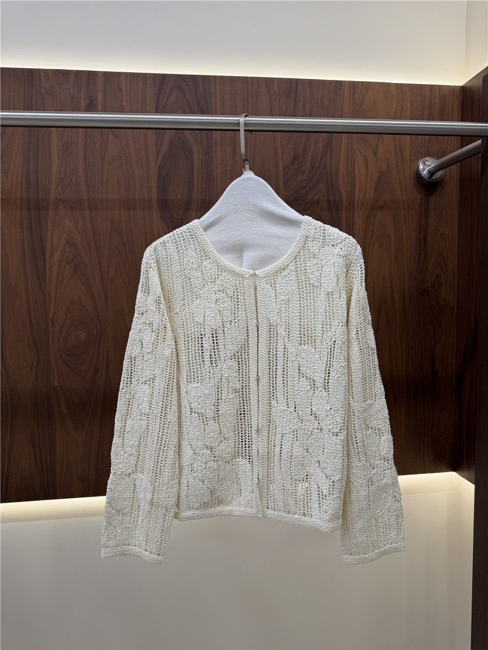 Women's Openwork Embroidered K - Embroidery Cardigan review and price