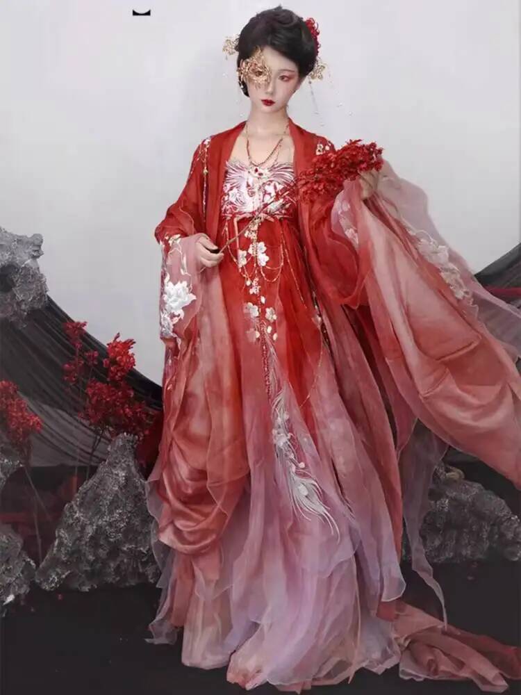 Women In Hanfu Heavy Embroider - Embroidery Dress review and price