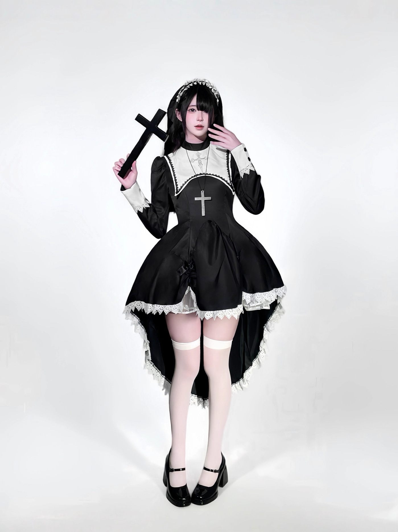 Gothic style dark embroidery c - Embroidery Dress review and price