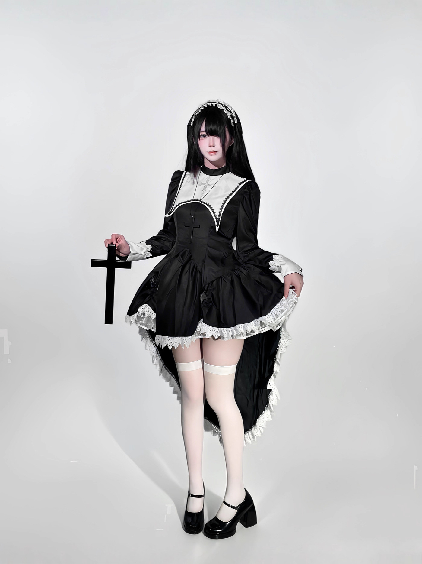 Gothic style dark embroidery c - Embroidery Dress review and price
