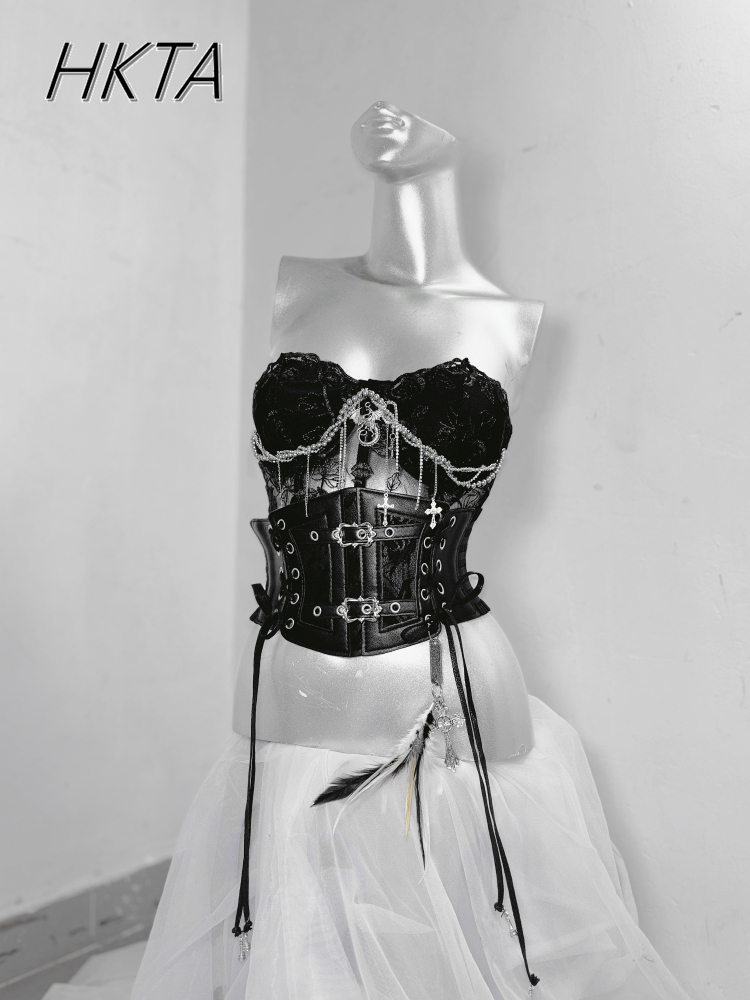Dark Style Goth Metal Chain Wa - Embroidery Roses review and price
