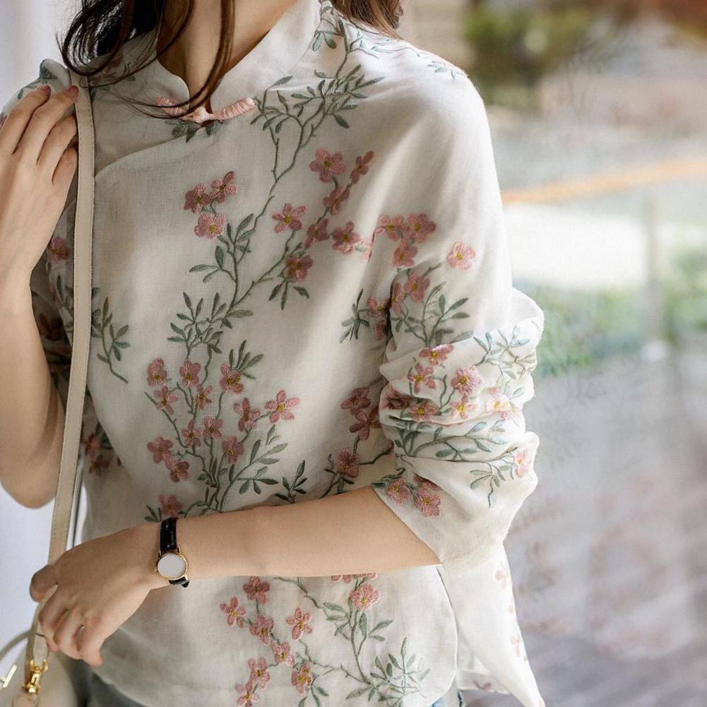 Women Shirt Chinese Style Embr - Embroidery Cardigan review and price