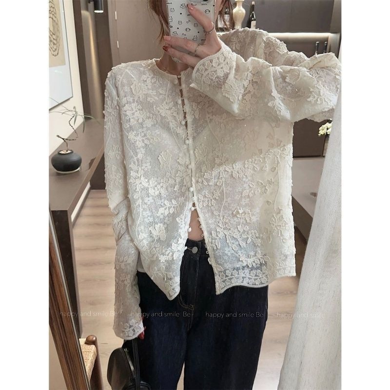 Fashion Embroidered Three-dime - Embroidery Cardigan review and price