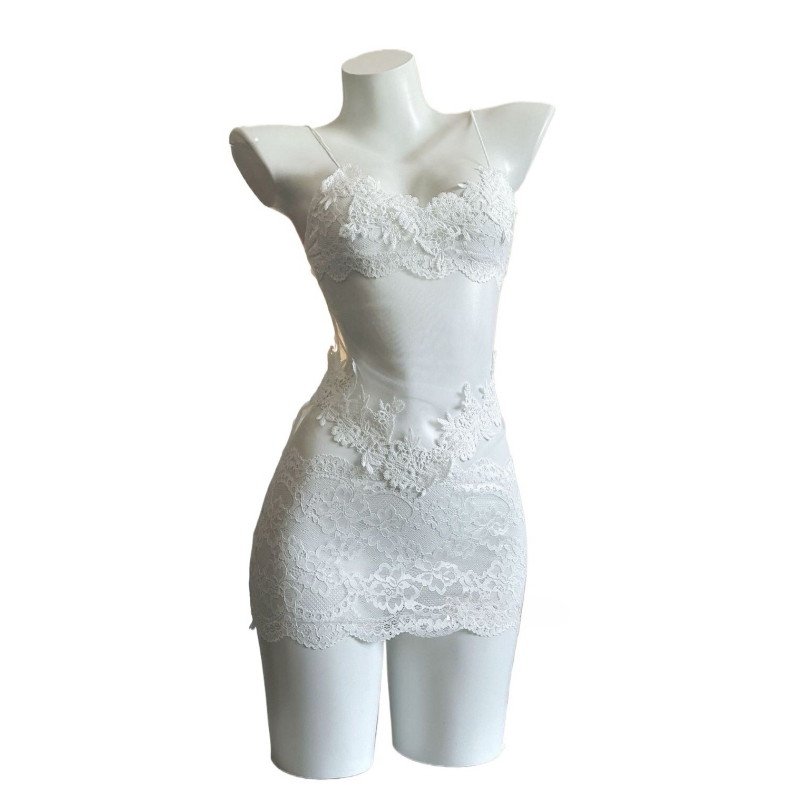 Sexy Lace Embroidery Strapless - Embroidery Dress review and price